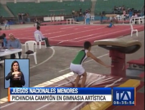 Juegos nacionales de gimnacia en menores