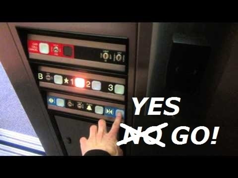 TERRIBLE BUZZ!  Dover impulse hydraulic elevator at Lincoln Train station, Lincoln NE