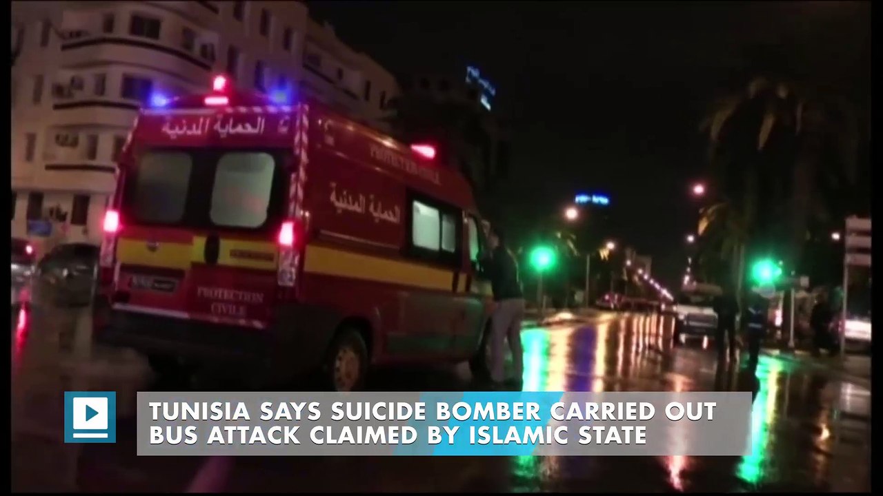 Tunisia says suicide bomber carried out bus attack claimed by Islamic State