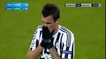 MArio Mandzukic Fantastic Volley - Juventus v. Manchester City 25.11.2015 HD