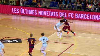 Highlights (LNFS): FC Barcelona Lassa Santiago Futsal (4 2)