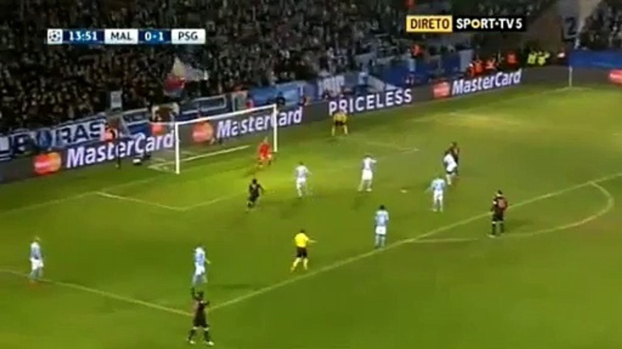 Angel Di Maria GOAL 0-2 - Malmoe FF vs Paris Saint Germain - 25/11/2015