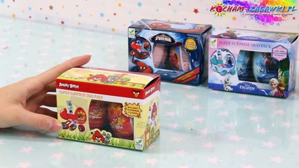 Super Surprise Eggs / Super Jajka Niespodzianki - Angry Birds & Spider Man & Hello Kitty & Frozen
