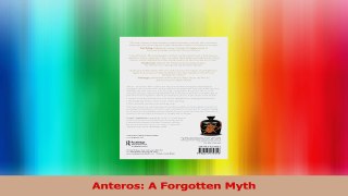 Anteros A Forgotten Myth PDF