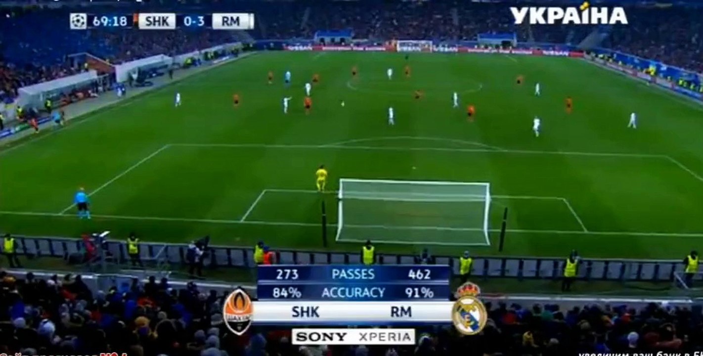 Cristiano Ronaldo Second Goal 0-4 | Shakhtar Donetsk vs Real Madrid (25.11.2015)