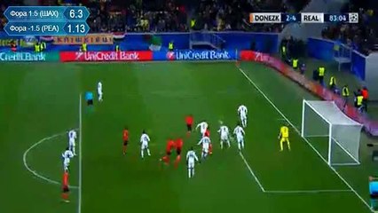 2-4 Dentinho Goal - Shakhtar Donetsk v. Real Madrid 25.11.2015 HD