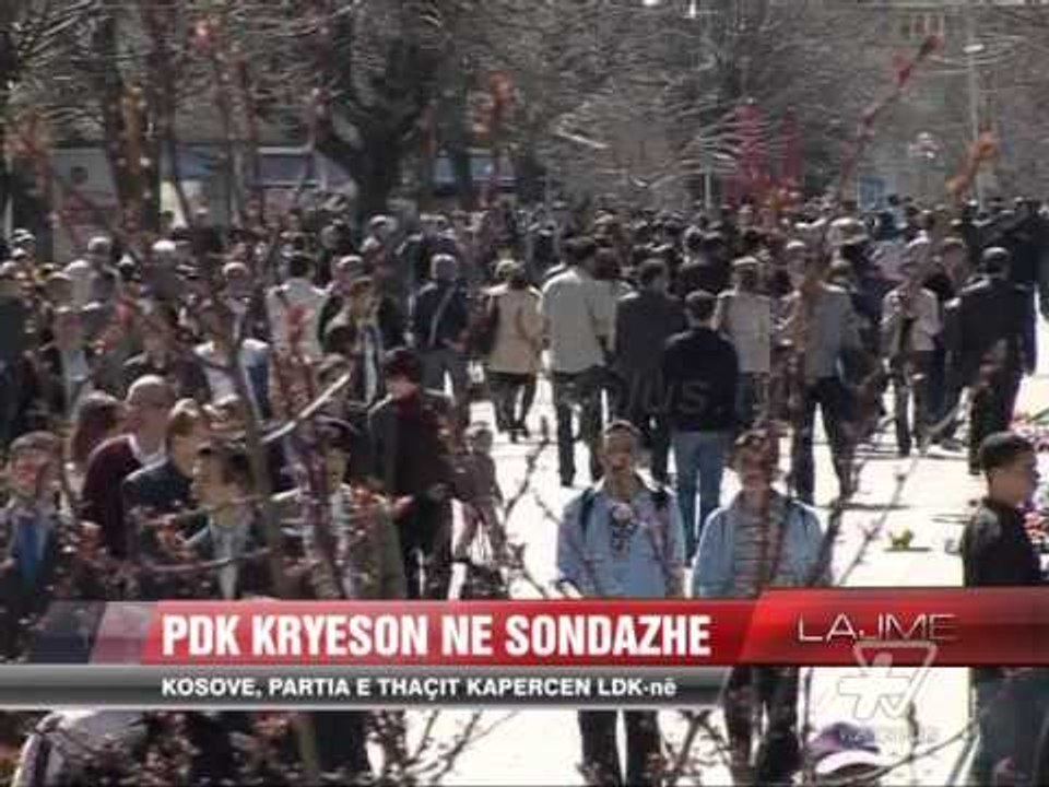 PDK kryeson në sondazhe - News, Lajme - Vizion Plus