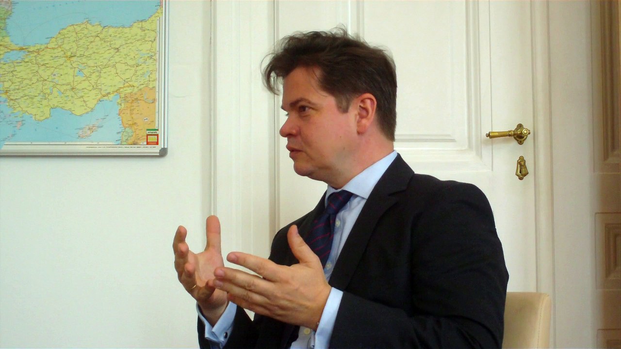 Mag. Daniel Witzeling im Dialog mit IV Generalsekretär Mag. Christoph Neumayer