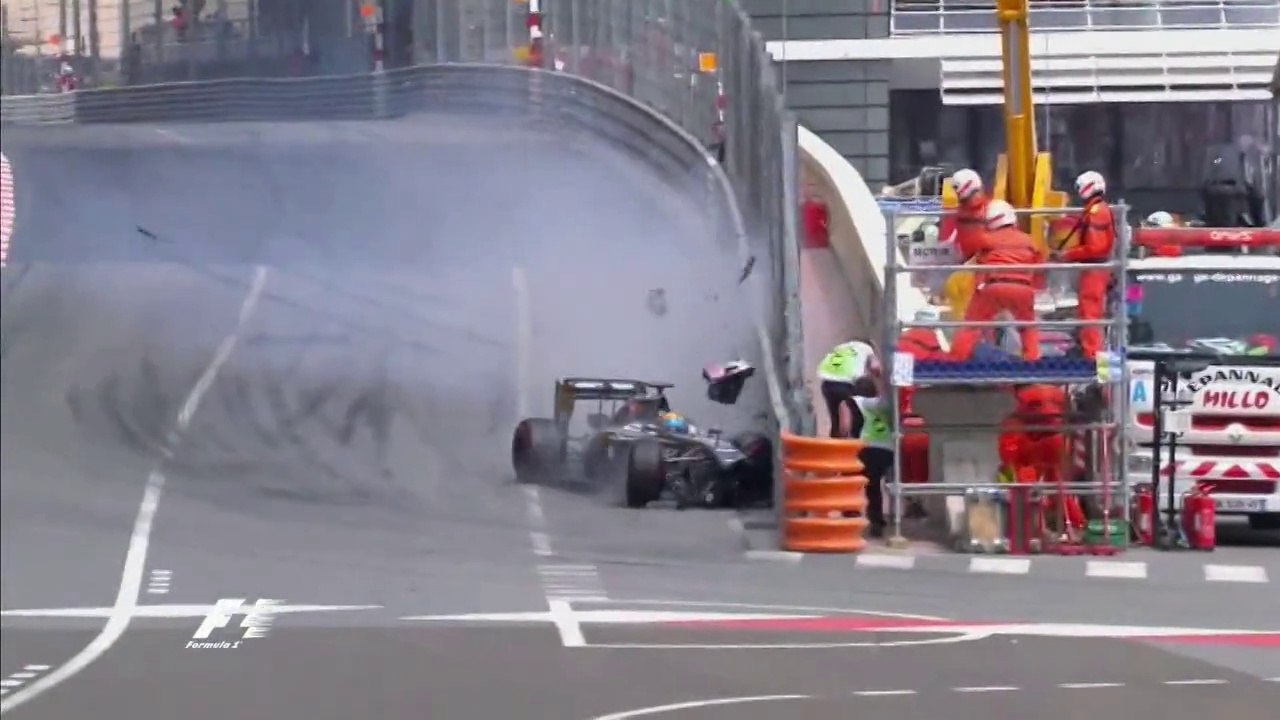 Sutil Crash in Monaco 2014