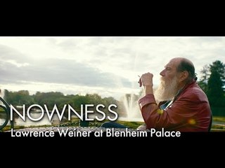 Lawrence Weiner at Blenheim Palace