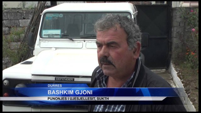 DURRES, PLUMBA MAKINES SE PERGJEGJESIT TE UJESJELLESIT