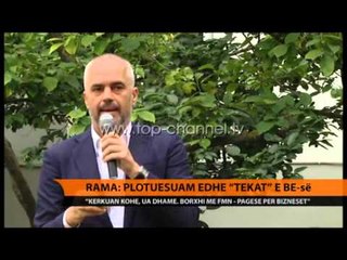 Rama: Plotësuam edhe "tekat" e BE-së - Top Channel Albania - News - Lajme