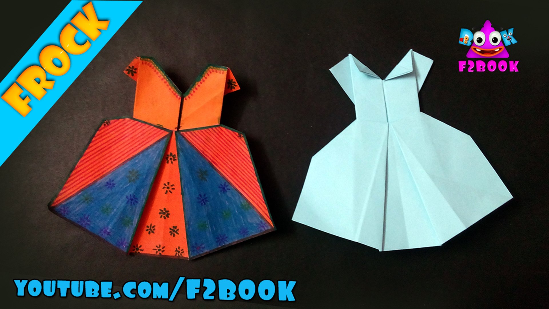 Origami Frock How To Make Paper Frock Paper Craft Tutorial