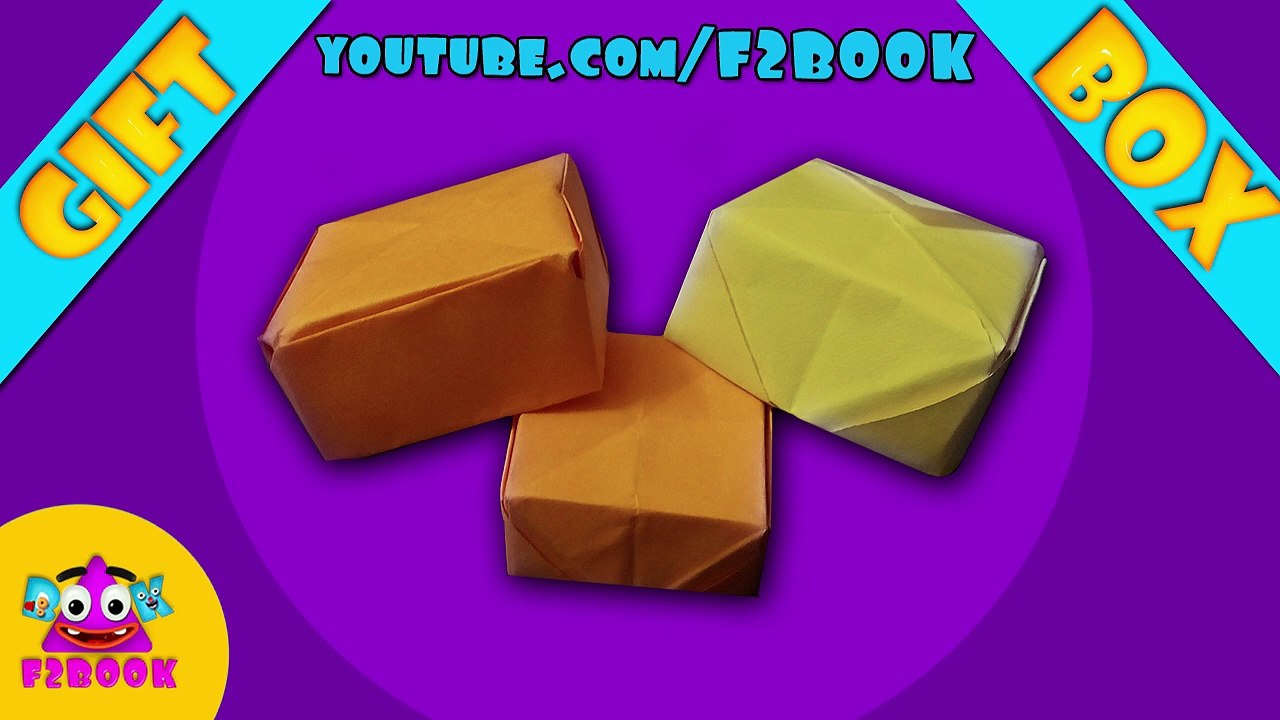 Origami Gift Box Paper Folding Instructions by F2BOOK
