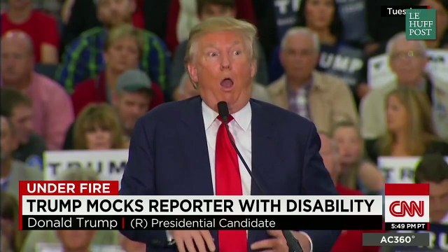 Nouveau scandale pour Donald Trump qui se moque d'un journaliste handicapé