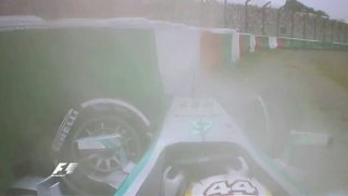 Hamilton Crash in Japan Practice 2014