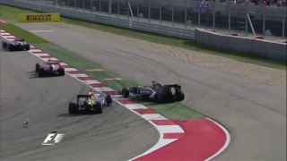 Perez and Sutil Crash in USA 2014
