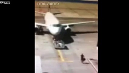 Man Runs Onto Tarmac Trying to Stop Jet