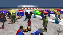 Toy Story Mickey Mouse and Spiderman Hulk Disney Pixar 25 Cars Colors Lightning Mcqueen HD