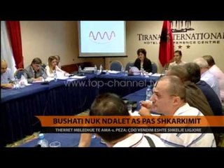 Bushati nuk ndalet as pas shkarkimit  - Top Channel Albania - News - Lajme