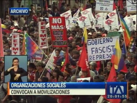 Movimientos sociales marcharán hasta la Asamblea por las enmiendas