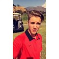 Justin Bieber (Snapchat) Out Playing Golf