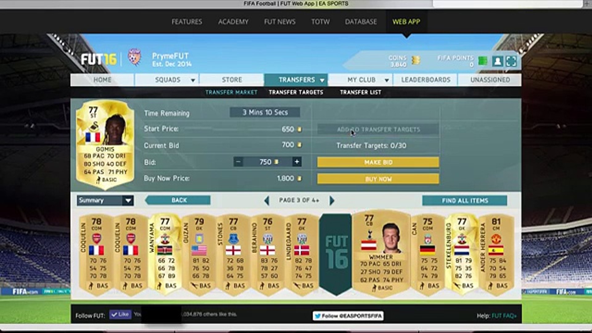 ⁣FIFA 16 - HOW TO MAKE COINS EASY USING THE WEB APP !!