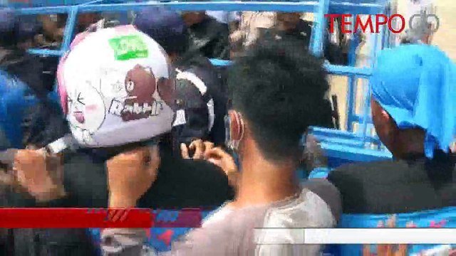 Mogok Nasional Buruh Lakukan Aksi Sweeping