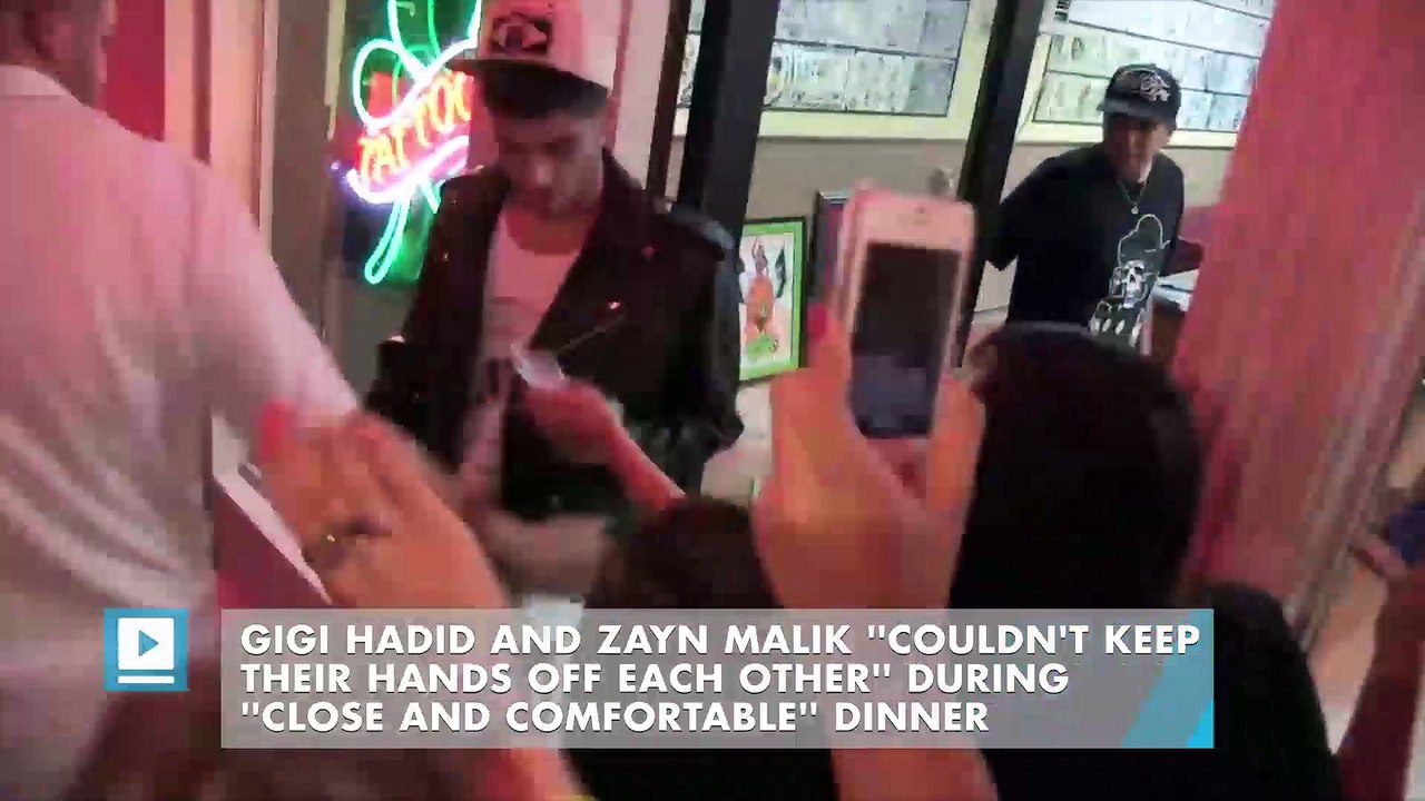 Gigi Hadid and Zayn Malik ''Couldn't Keep Their Hands Off Each Other'' During ''Close and Comfortable'' Dinner
