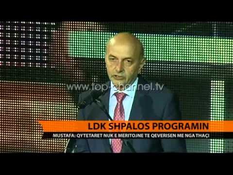 LDK shpalos programin - Top Channel Albania - News - Lajme