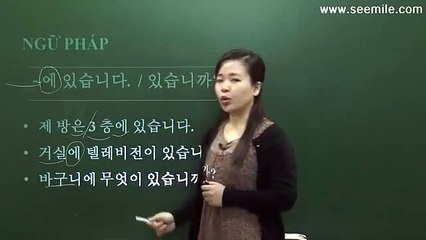 Hoc Tieng Han Quoc - Nhap Mon - Bai 07 ( Phong Toi O Tang 3 )