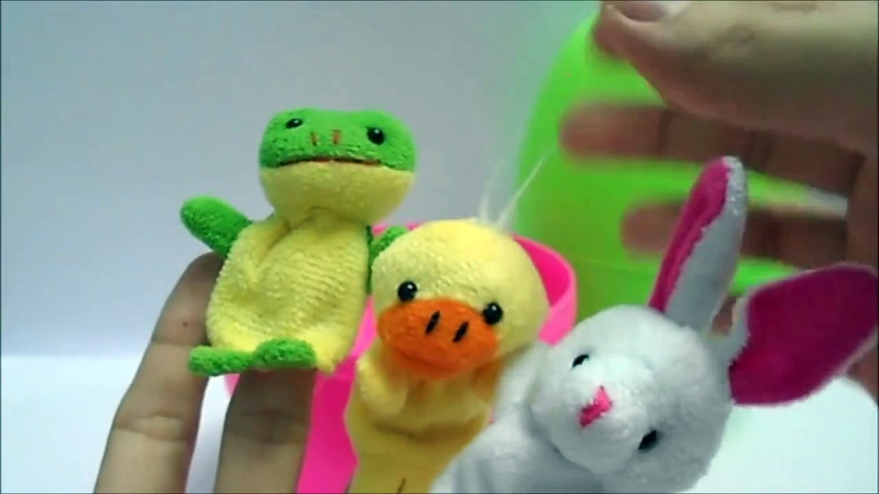 Big Surprise Eggs 10 Cute Finger Puppets ^^ Boc trung tro choi