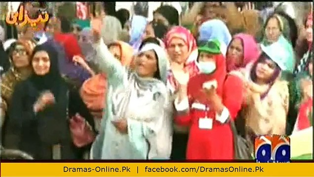 Tahir Ul Qadri Inqilab March - Tezabi Totay on Geo Tez