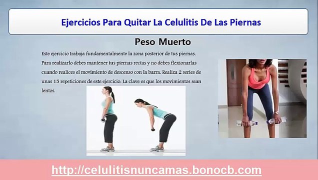 Celulitis nunca mas y ejercicios para combatirla
