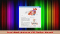 Read  Grays Basic Anatomy with Student Consult Ebook Free