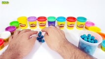 Learn to Count Numbers 1-10 with Play Doh Surprise Eggs, M&Ms and Play Doh