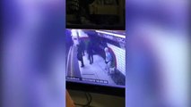 Hijab wearing woman pushed into a train by man in London