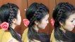 Lace Braid Headband Hairstyle for Medium Long Hair Tutorial