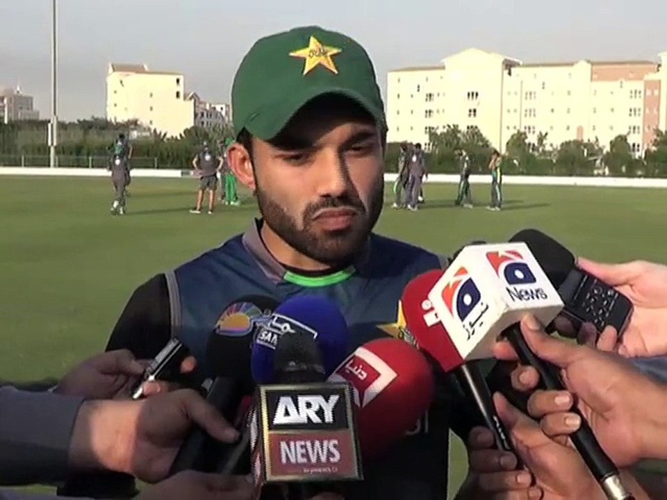 Media Talk Mohammad Rizwan at ICC Cricket Academy, Dubai