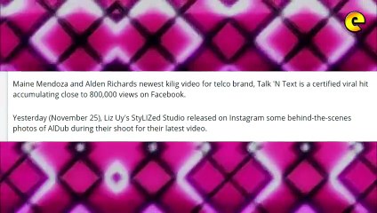 Alden Richards And Maine Mendoza's Behind The Scenes Photos For New TVC