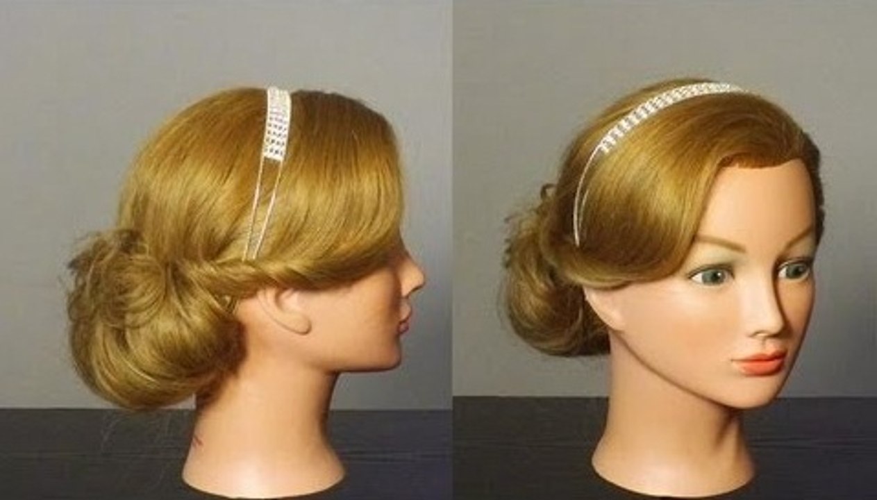 Greek Updo with Band Hairstyle
