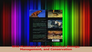 Read  Wild Mammals of North America Biology Management and Conservation Ebook Free