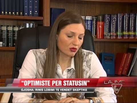 Ministrja Gjosha: Optimiste për statusin - News, Lajme - Vizion Plus