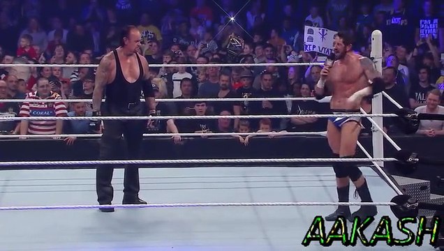 W.W.ENTERTAINMENT -UNDERTAKER ATTACKS THE WADE BARRETT ON WWE SMACKDOWN -WRESTLE MANIA