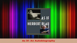 Read  As If An Autobiography Ebook Free