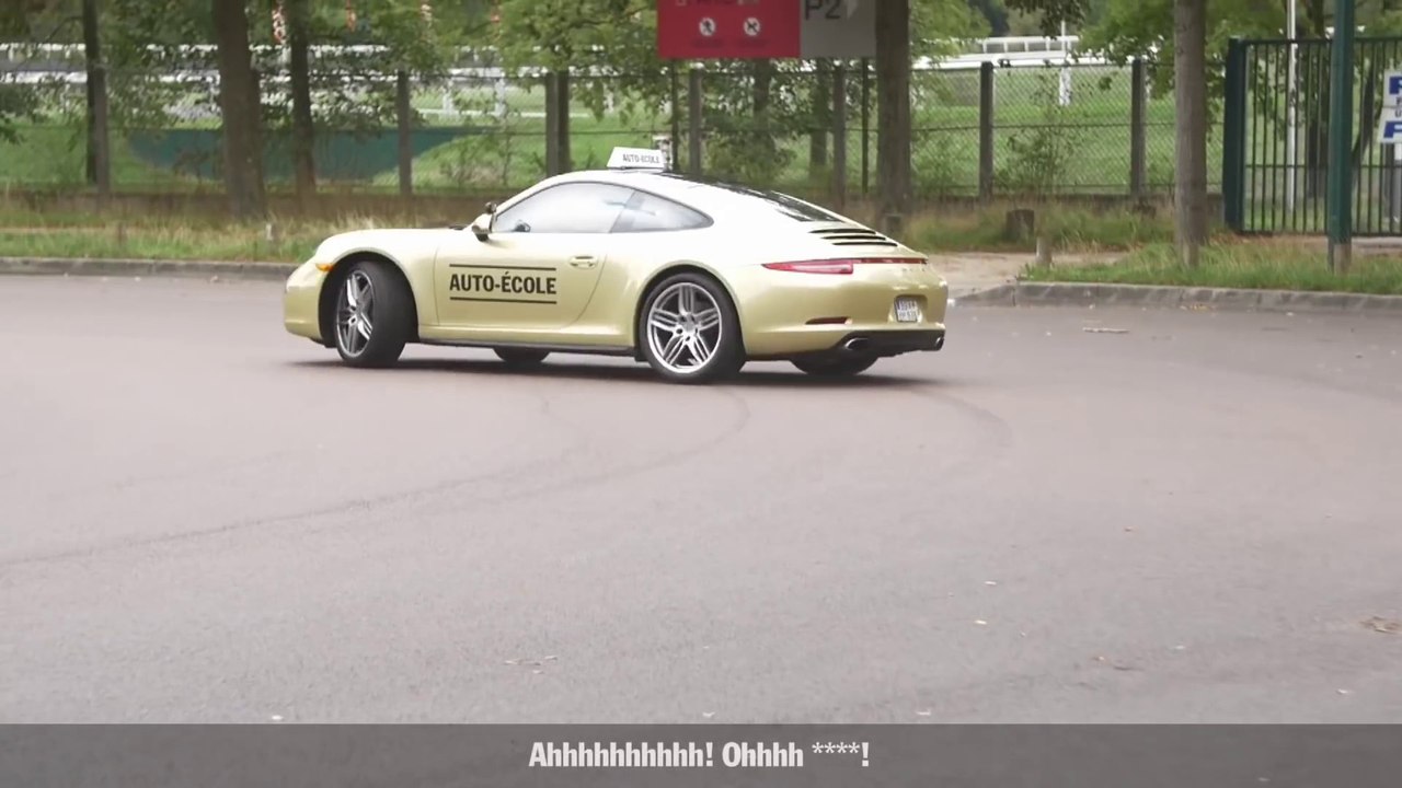 Passer son permis de conduire sur une Porsche 911...