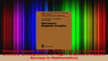 PDF Download  DistanceRegular Graphs Ergebnisse der Mathematik und ihrer Grenzgebiete 3 Folge  A Read Full Ebook