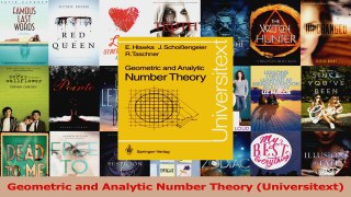 PDF Download  Geometric and Analytic Number Theory Universitext Download Online