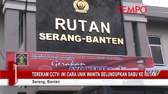 Terekam CCTV Ini Cara Unik Wanita Selundupkan Sabu ke Rutan