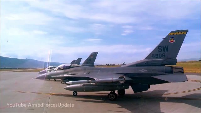 COCKPIT VIEW US Air force F 16 fighter aircraft